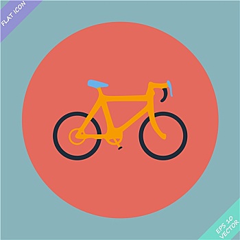 自行车,象征,矢量,插画