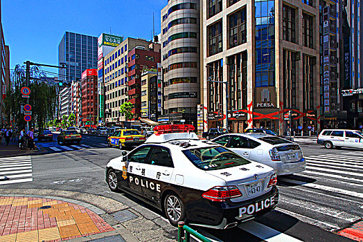 日本,东京,警车