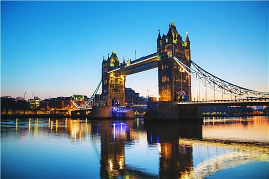 塔桥,伦敦,英国,日出