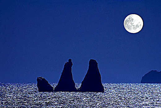 南极,冰山,南,奥克尼群岛,满月