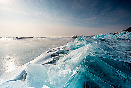 冰冻,贝加尔湖,伊尔库茨克,区域,西伯利亚,俄罗斯