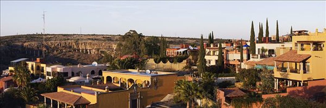 俯视,家,圣米格尔,瓜纳华托,墨西哥