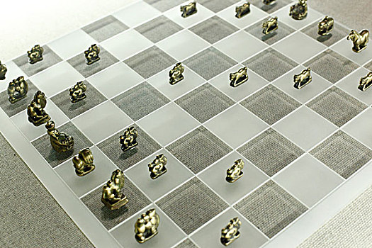 蒙古族铜象棋,清代
