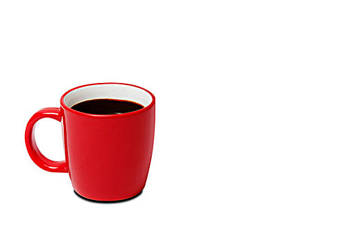 红色,杯子,咖啡