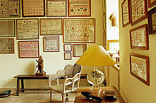 客厅,字母,框架,墙壁,灯