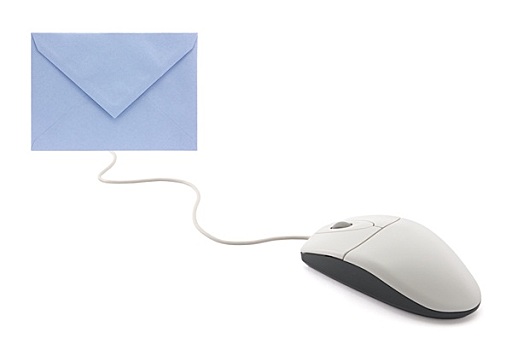 电脑鼠标,信封,概念,电子邮件