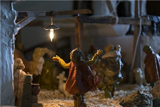圣诞节,基督降生场景,陶瓷,小雕像
