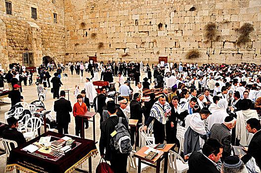 犹太,祈祷,哭墙,墙壁,耶路撒冷,以色列,中东,东方
