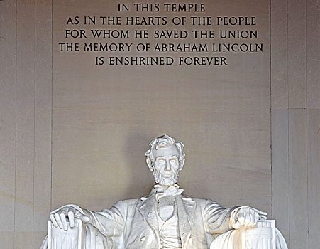 雕塑,亚伯拉罕-林肯,切斯特,法国,林肯纪念馆,华盛顿特区,美国