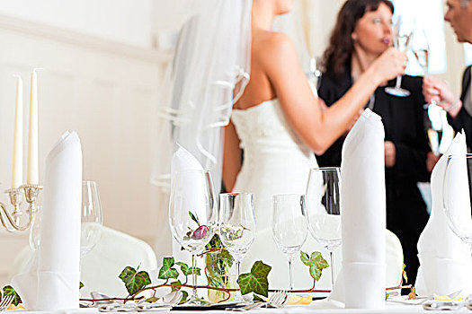 婚宴餐桌,婚礼,宴会,装饰,花,背景,新娘