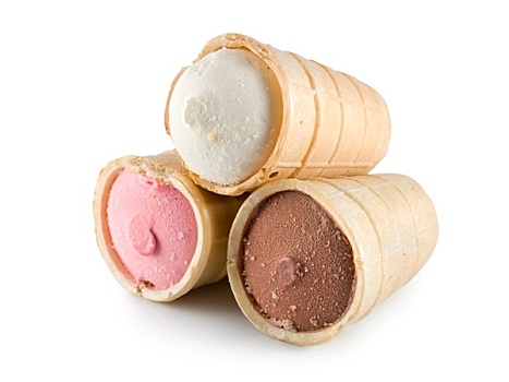 白色,褐色,红色,冰淇淋