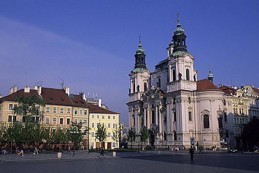 捷克共和国,布拉格,老城广场,教堂