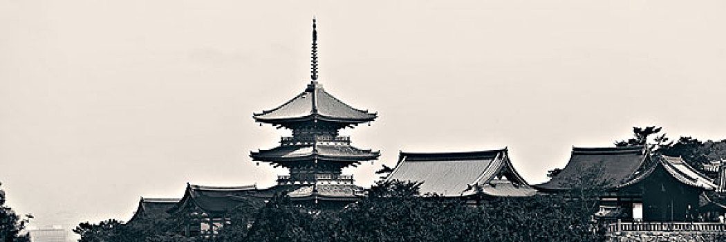 神祠,全景,京都,日本