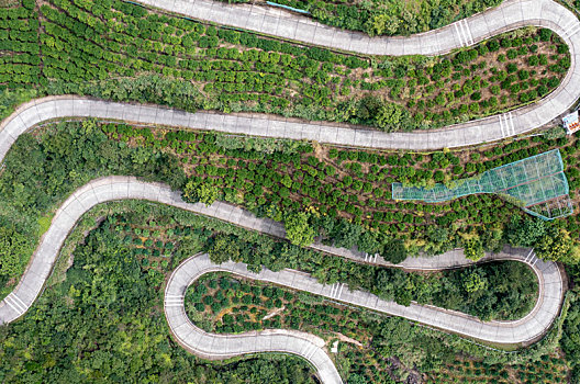 盘山公路航拍