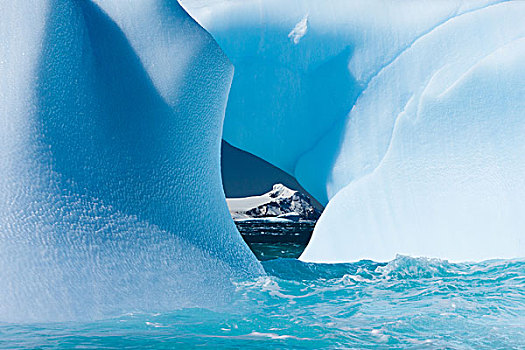 漂浮,冰山,框架,海洋,南极