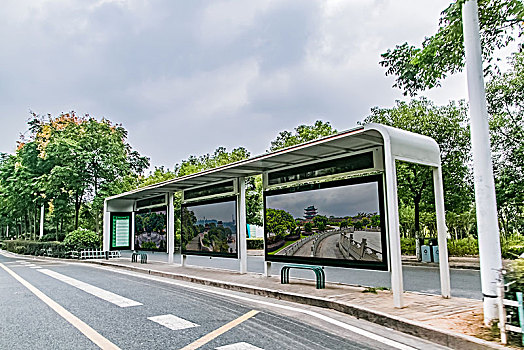 江西省赣州市公交站台建筑景观