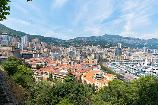 摩纳哥城市风光,蒙特卡洛和摩纳哥海港风景