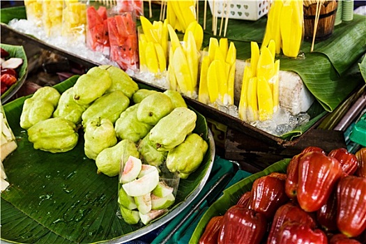 水果,街边市场,泰国