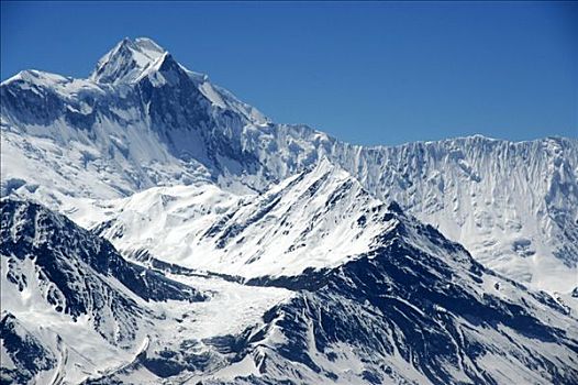 冰冠,巨大,顶峰,安娜普纳,安娜普纳地区,尼泊尔