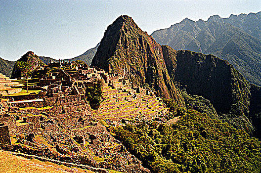遗址,马丘比丘,秘鲁,拉丁美洲