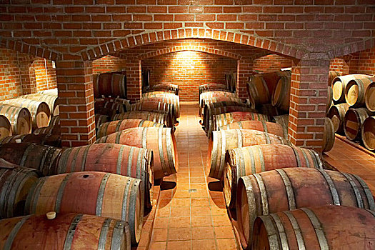 风景,葡萄酒桶,酒窖,葡萄酒厂,斯坦陵布什,南非