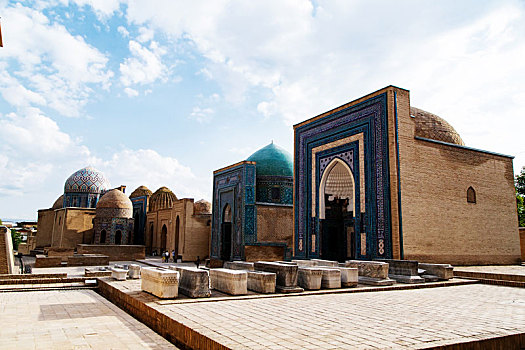 乌兹别克斯坦-撒马尔罕的谢赫静达陵