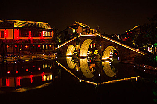 台儿庄夜景