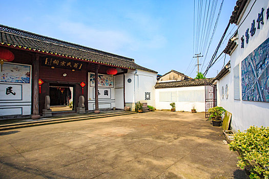 翁氏宗祠,集士港镇,翁家桥村