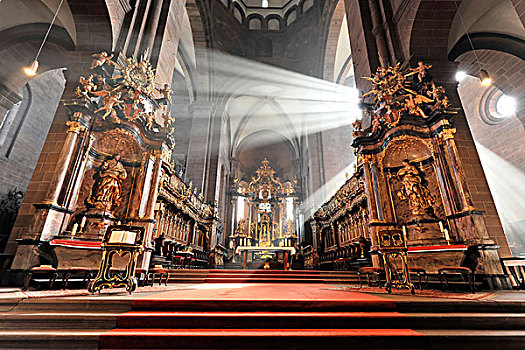 高,圣坛,蠕虫,大教堂,建造,莱茵兰普法尔茨州,德国,欧洲