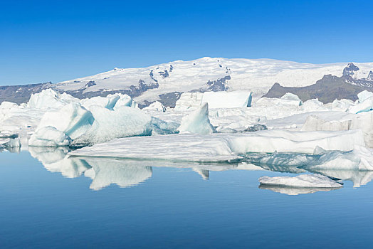 风景,冰山,冰河,泻湖,冰岛