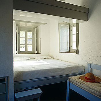 平台式床,凹室,小,卧室