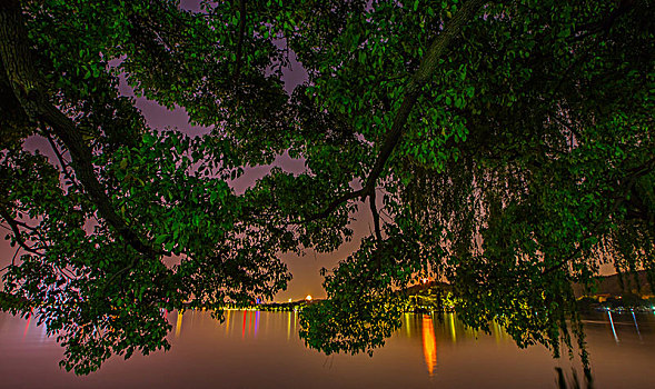 杭州西湖夜景