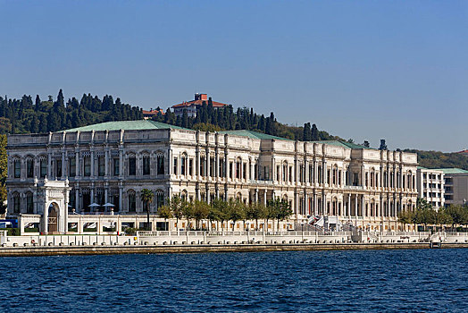 凯宾斯基,酒店,宫殿,风景,博斯普鲁斯海峡,伊斯坦布尔,欧洲,省,土耳其