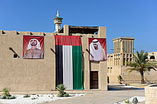 阿联酋,迪拜,传统建筑,柏迪拜