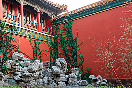 北京故宫－御花园,宫门,宫墙