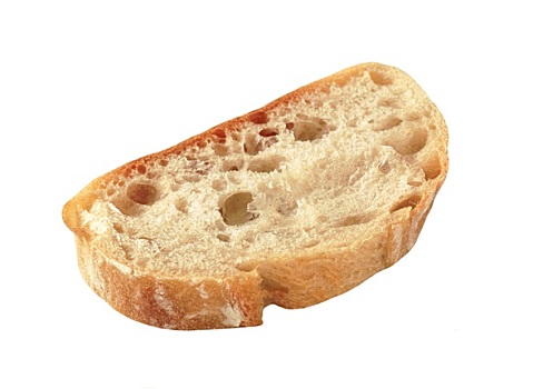 切片,意大利拖鞋面包,面包