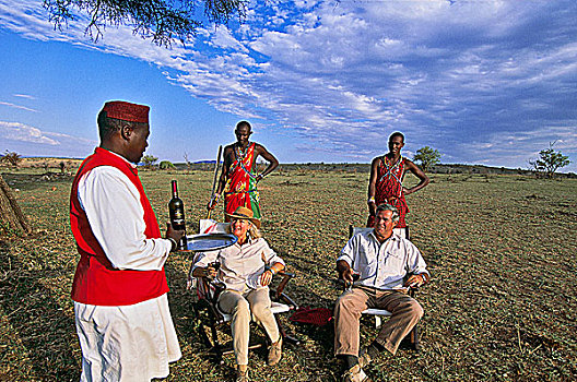 肯尼亚,马赛马拉国家公园,20年代,露营,老,传统,旅游
