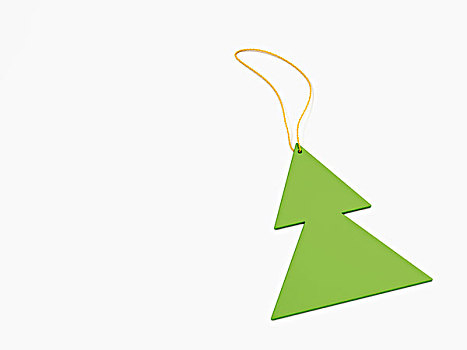 绿色,圣诞树,形状,装饰