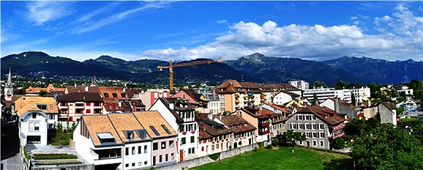 瑞士,山脉全景