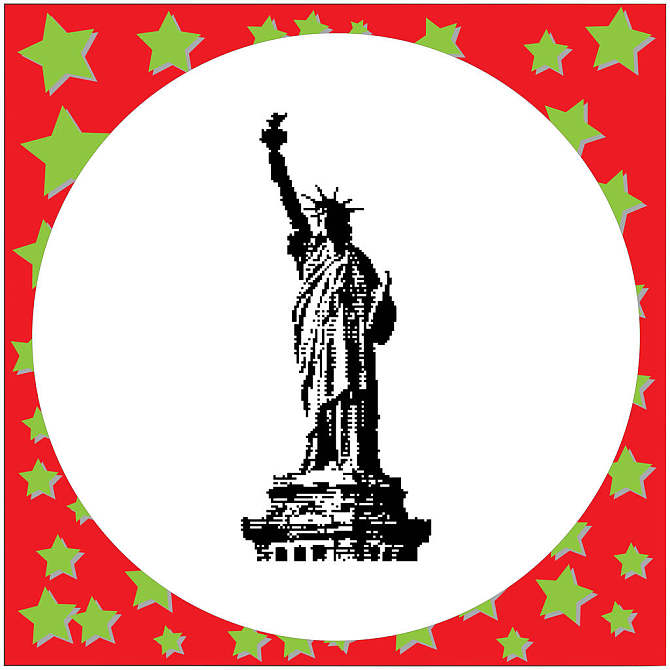 黑色_自由女神像_矢量_插画_隔绝_白色背景_背景_高清图片_全景视觉