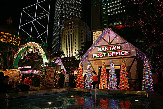 圣诞装饰,中心,香港
