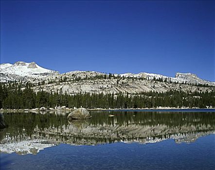 湖,优胜美地国家公园,加利福尼亚