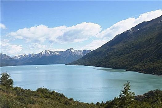 湖,通过,山脉,阿根廷湖,巴塔哥尼亚,阿根廷