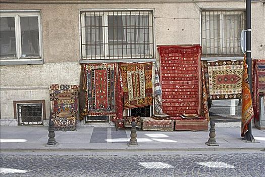 地毯,出售,人行道,伊斯坦布尔,土耳其