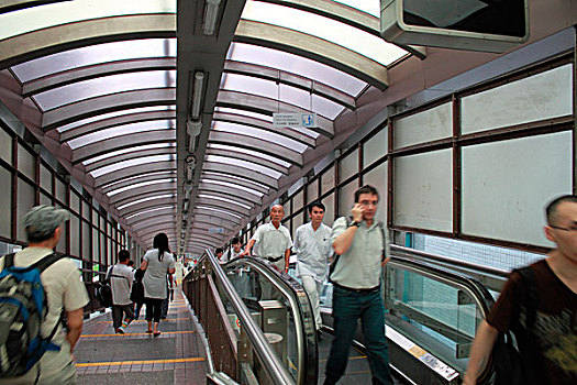 中心,扶梯,联系,香港
