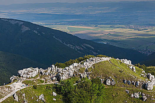保加利亚,中心,山,自由,纪念建筑,建造,纪念,战斗,战争,俯视图
