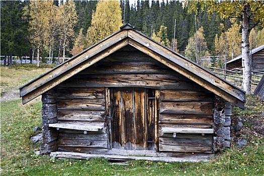 老,木头,小屋