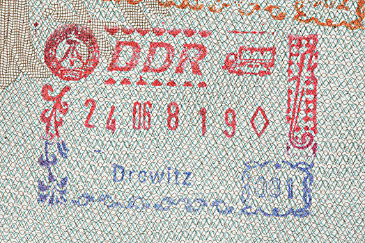 民主德国,老,德国,护照