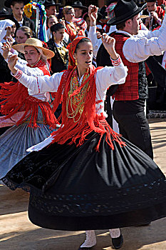 葡萄牙,民间舞蹈,女孩,传统服装