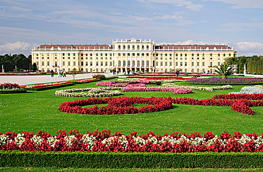 城堡,美泉宫,宫殿,维也纳,奥地利,欧洲